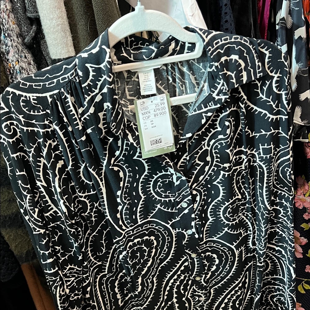 Black and White Patterned dress